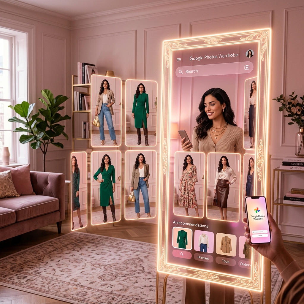 Google Photos Wardrobe Fashion Concept